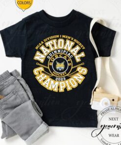 Quinnipiac Bobcats Blue 84 2023 Ncaa Men’s Ice Hockey National Champions Top Rung t shirt