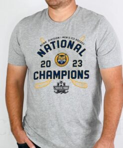 Quinnipiac Bobcats Champion 2023 Ncaa Men’s Ice Hockey National Champions Locker Room T-Shirts