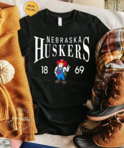 Scarlet Nebraska Huskers Along The Shadow Tri blend Shirt