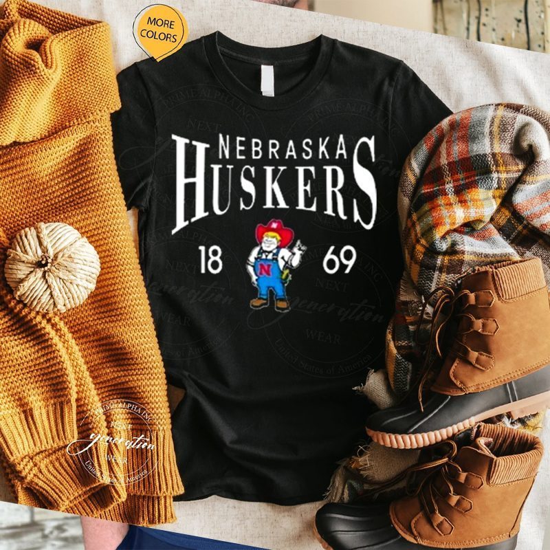 Scarlet Nebraska Huskers Along The Shadow Tri blend Shirt
