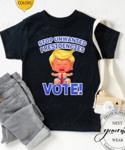 Stop Unwanted Presidencies Anti Trump Crying Baby tshirts
