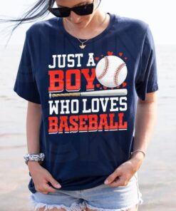 american sport just a boy who loves baseball T-shirts