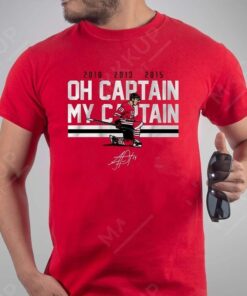 jonathan toews oh captain my captain tshirt