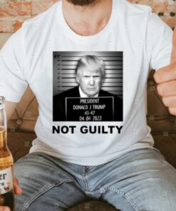 trump mug shot not guilty shirt