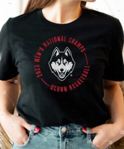 uconn mens national championship circle text shirts