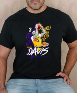 Anthony Davis Los Angeles Lakers Player Name & Number tshirt