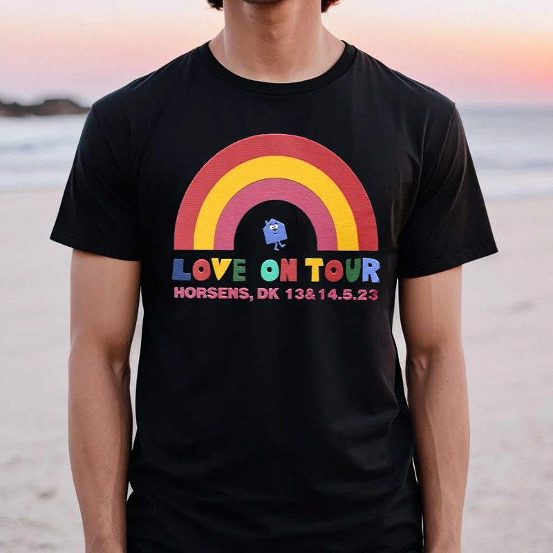 Harry Styles Love On Tour Rainbow Horsens Shirt