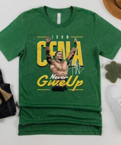 John Cena Never Give Up Tri-Blend Shirts