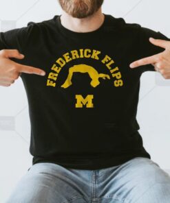 Michigan Gymnastics Frederick Flips T Shirts