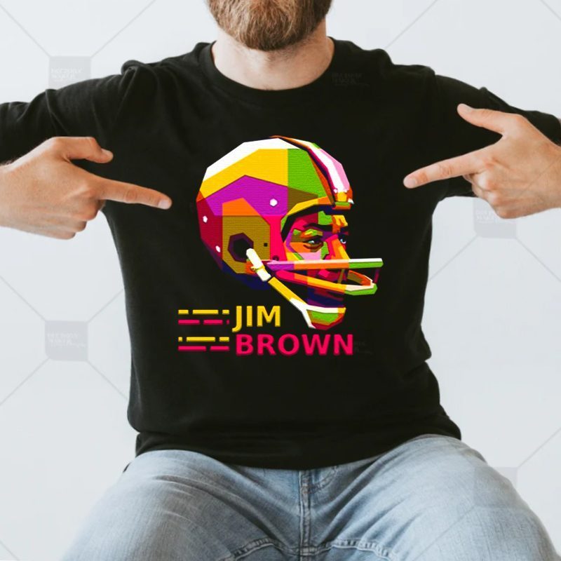 Pop Art Portrait Jim Brown shirt