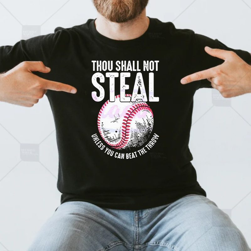 Thou Shall Not Steal Baseball Baseball Dad And Mom Shirt Thou Shall Not Steal Baseball Baseball Dad And Mom Shirts