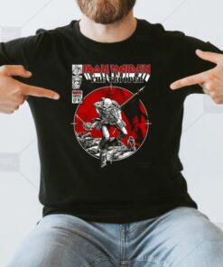 iron maiden x marvel trooper comic shirt