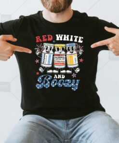 4th Of July Nurse Red White and Boozy Nurse Benadryl Haldol Shirts