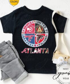 Atlanta Braves Atlanta Falcons Atlanta Hawks Atlanta United Fc Logo 2023 Shirts