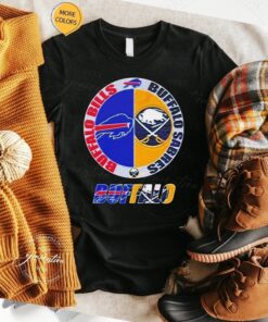 Buffalo Bills and Buffalo Sabres Logo Team Sport T Shirt