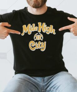 Denver Nuggets Mile High City Crewneck T Shirts