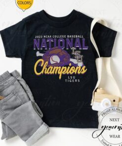 Lsu Tigers 2023 World Series Champions Glove Bat T Shirt