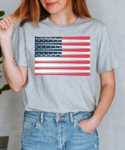 USA Baseball Flag Shirts