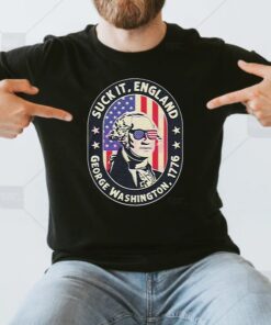 Vintage 4th Of July Suck It England George Washington 1776 Shirt