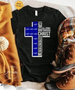 washington Capitals I can do all things through Christ who strengthens me cross tshirts