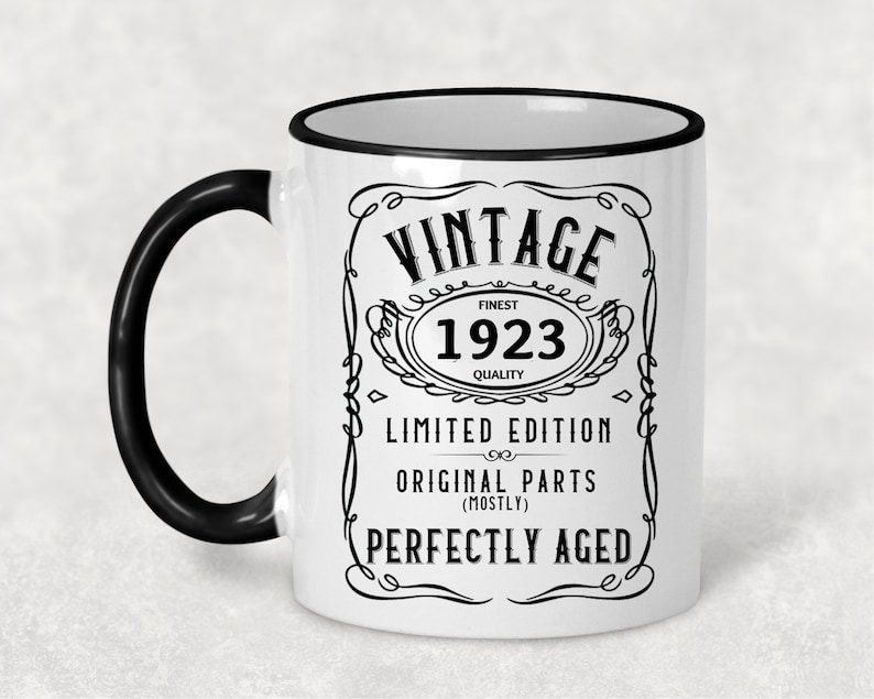 1923 Vintage Gift 100th Birthday Gift Mug Limited Edition for Women Birthday for Men 100 Year Old Birthday Gift Legend was are born in 1923