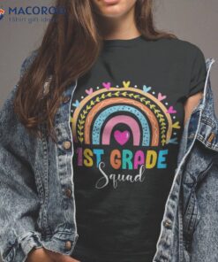 1st Grade Squad Back To School Rainbow Teachers First Shirt