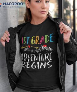 1st Grade Where The Adventure Begins Teachers Back To School Shirt
