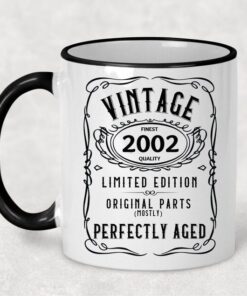 2002 Vintage Gift 21st Birthday Gift Mug Limited Edition for Women 21st Birthday for Men 21 Year Old Birthday Gift Legend was are born
