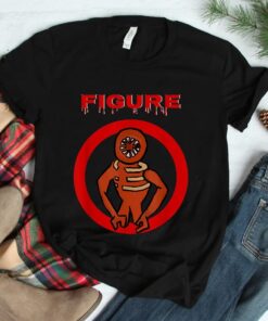 2022 Black Monster Horror Game Doors Figure Shirt