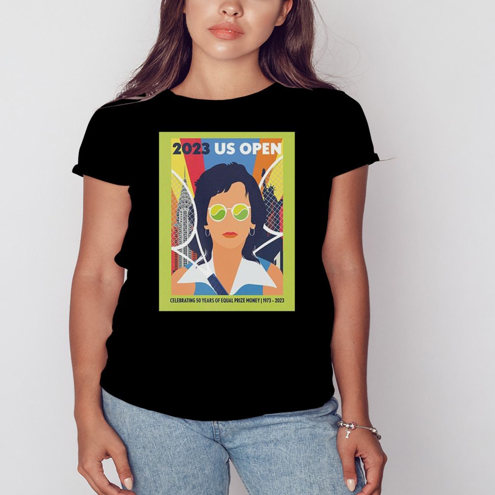 2023 US Open Celebrating 50 Years Of Equal Prize Money 1973 2023 Camila Pinheiro Fan Gifts T-Shirt