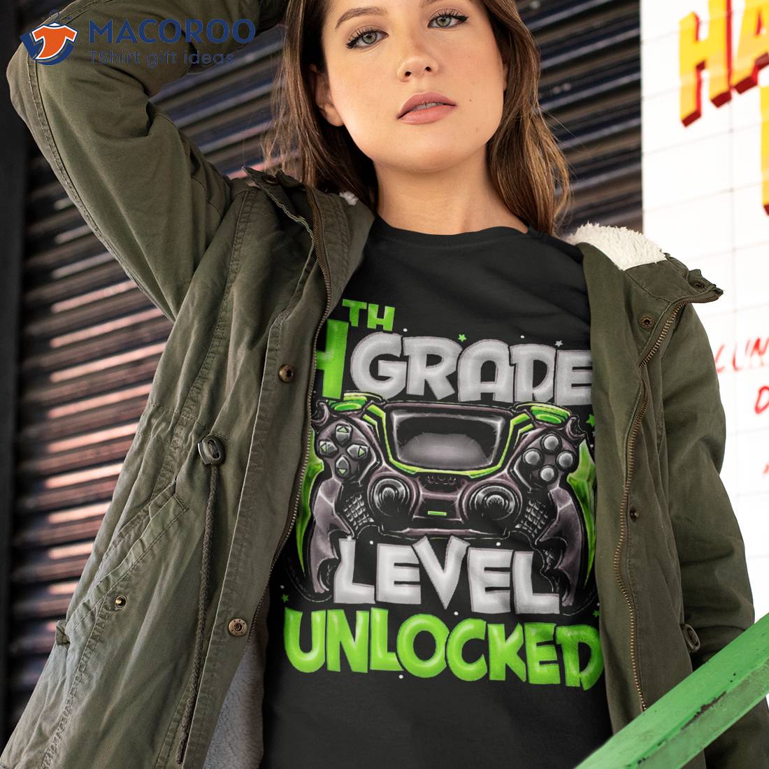4th Grade Level Unlocked Game On Back To School Shirt
