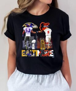 Baltimore Ravens Orioles Lewis And Robinson City Champions Signatures 2023 Shirt