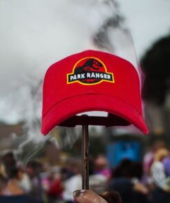 Jurassic Park park ranger embroidered baseball cap red