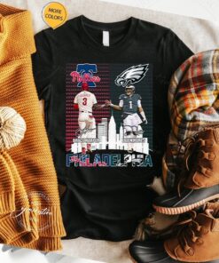 Philadelphia Phillies Bryce Harper And Philadelphia Eagles Jalen Hurts Unisex T Shirt