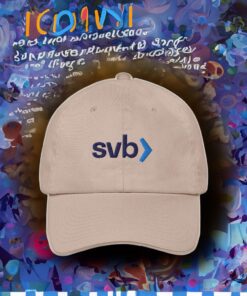 SVB Logo Silicon Bank Adjustable Baseball Cap Hats