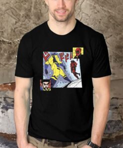 Wolverine and Deadpool Illustration Intimate Enemies art shirts