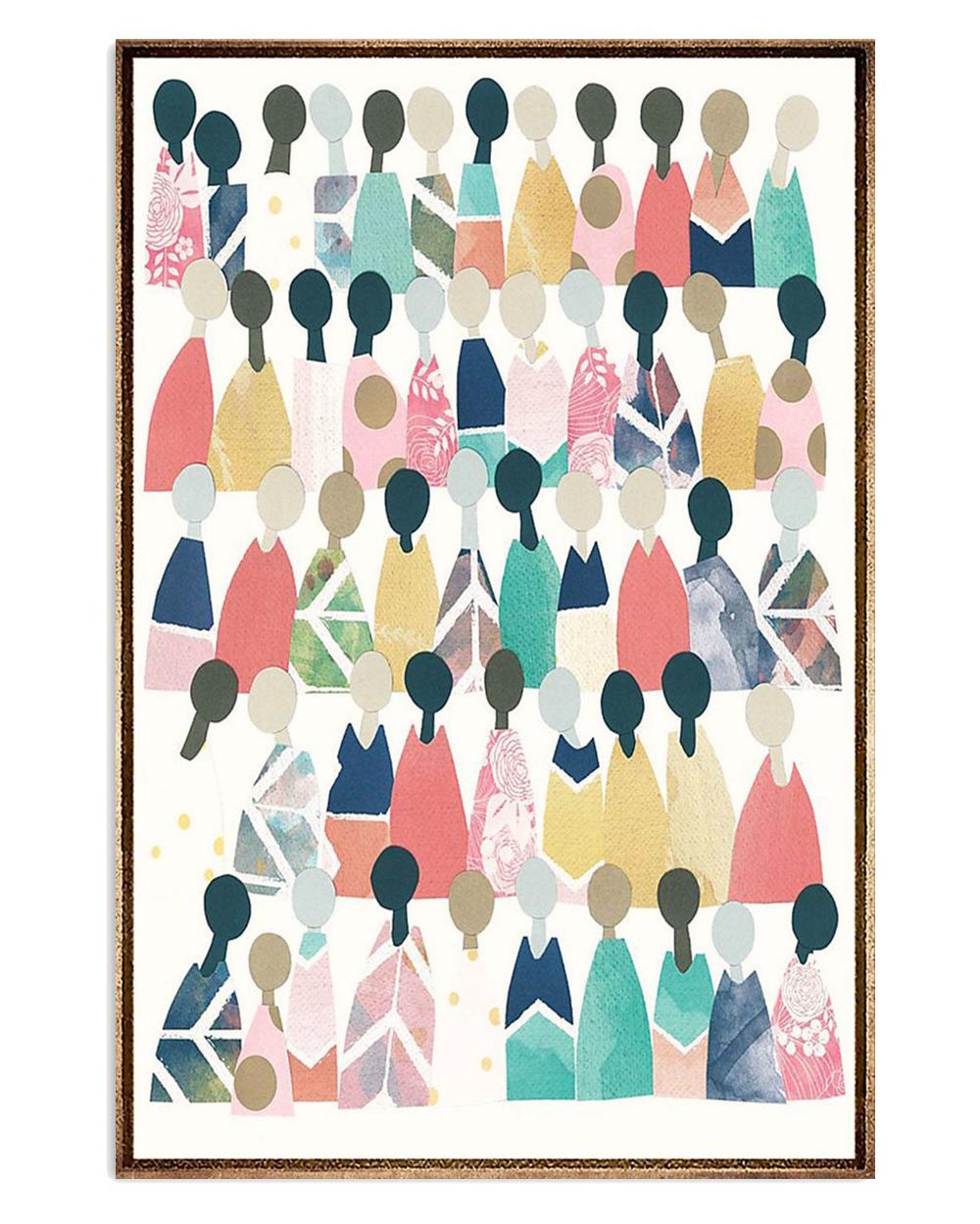 African American Afro Color Skins Black Girl Poster