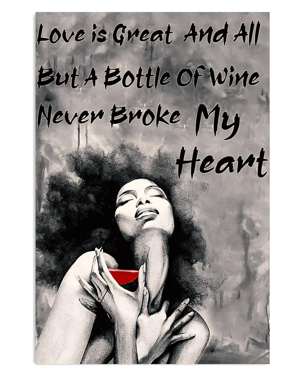 African American Afro Juneteenth Day Never Broke My Heart Poster