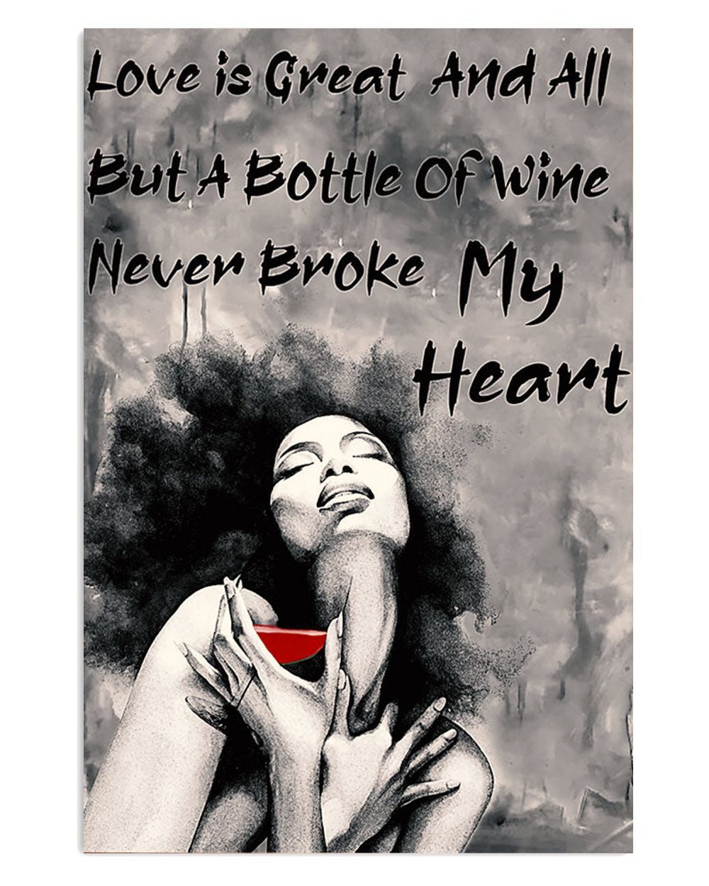 African American Afro Juneteenth Day Room Never Broke My Heart Poster