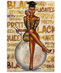 African American Afro Juneteenth Day Room Smart Black Queen Educated Poster
