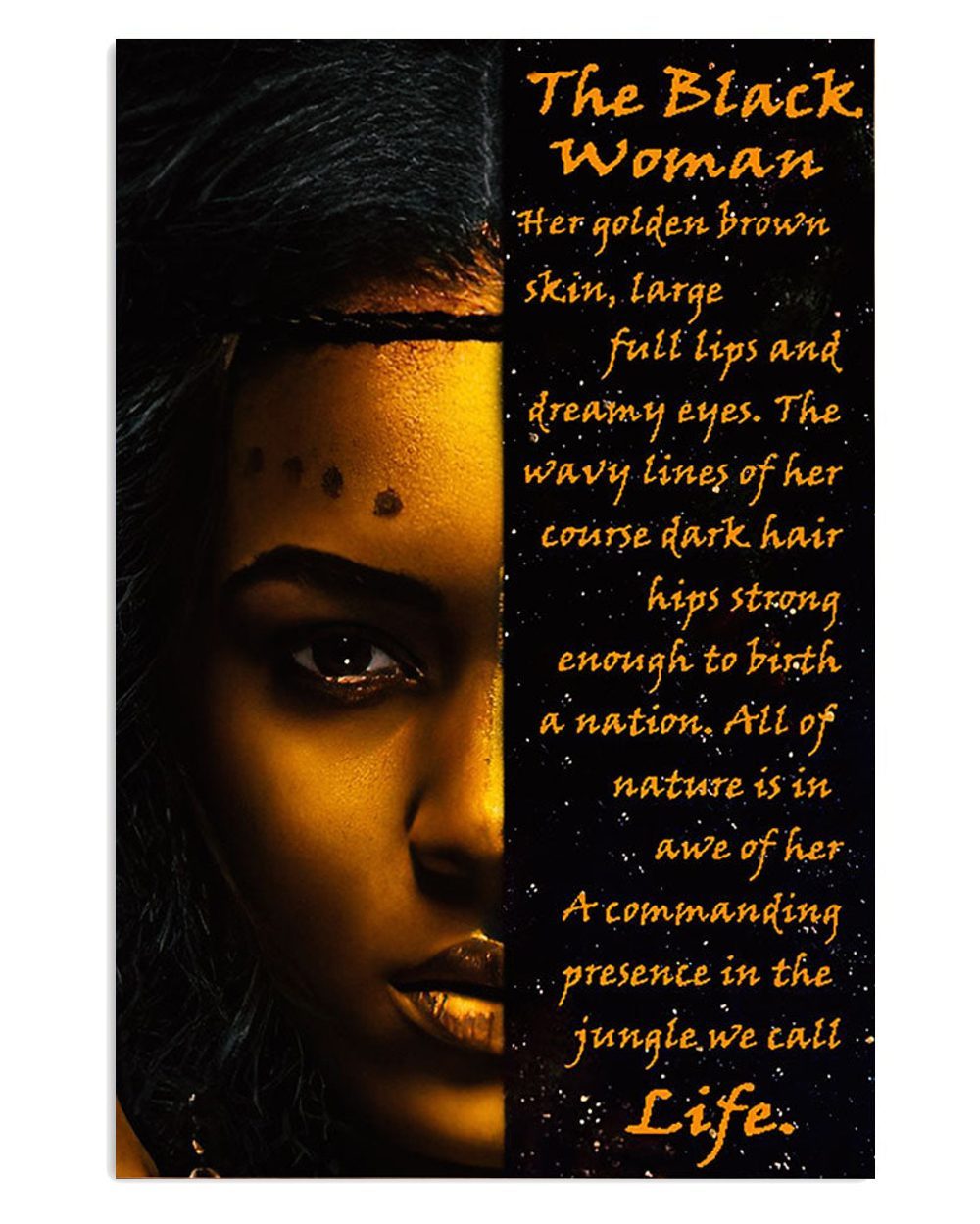 African American Afro Juneteenth Day Room The Black Woman Poster
