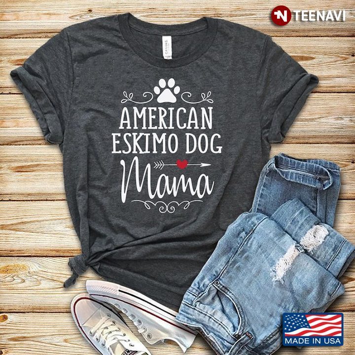 American Eskimo Dog Mama Dog Lover for Mother's DayShirt