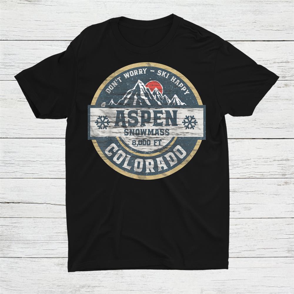 Aspen Colorado Rocky Mountains Hiking Camping Climbing Shirt