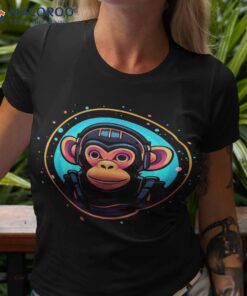 Astronaut Monkey In Space Funny Galaxy Animals Shirt