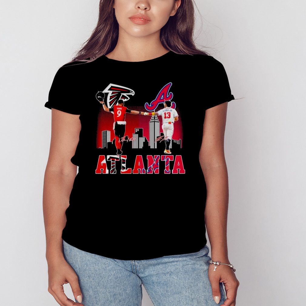 atlanta Falcons Ridder And Braves Acuna Jr City Champions T Shirt