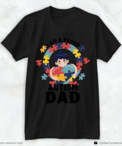 Autism Dad Shirt, I Am A Proud Autism DadShirt