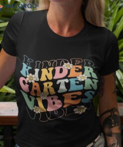 Back To School Kindergarten Vibes Retro Teacher Kids Shirt
