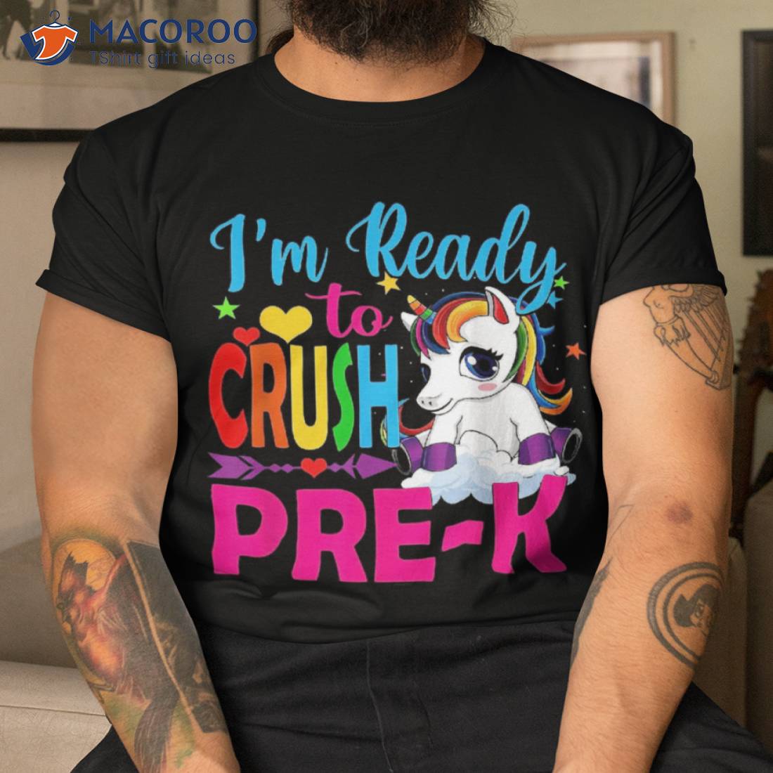 Back To School Unicorn - Ready Crush Pre K Shirt