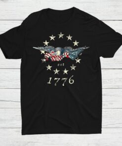 Bald Eagle Flag Vintage 1776 Shirt