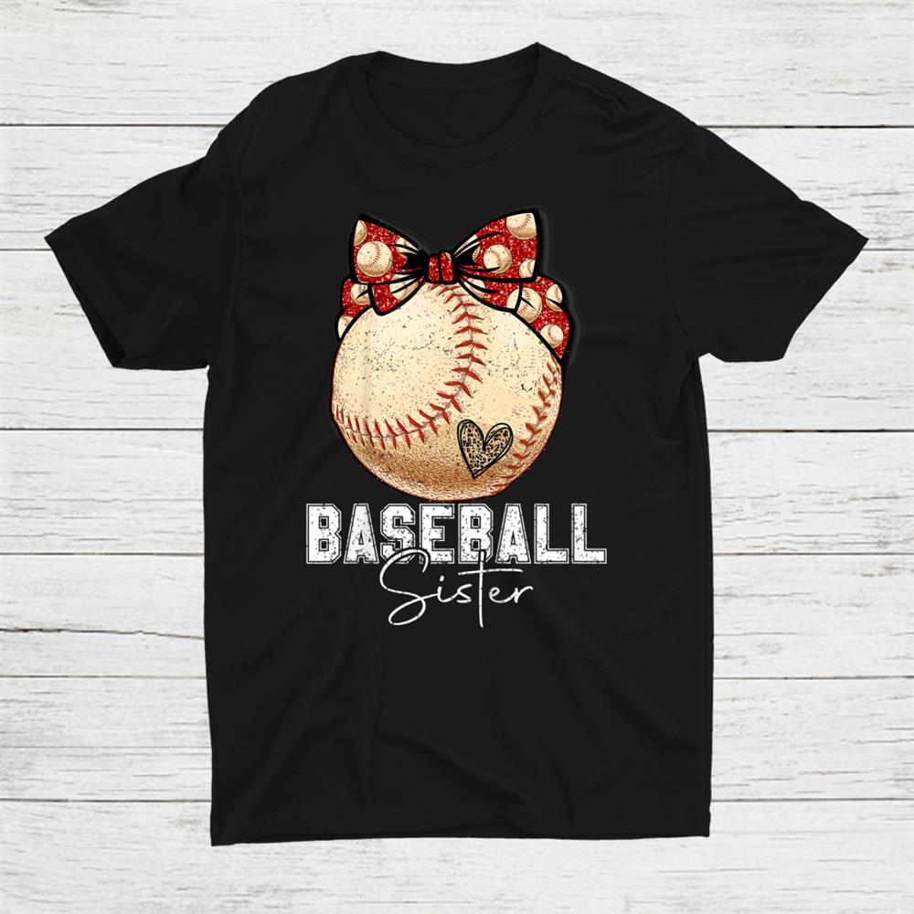 Baseball Sister Vintage Messy Bun Shirt